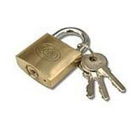 Tri-Circle Brass Padlock 25mm