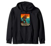 Tri-Cities sunset colors Zip Hoodie