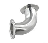 Tri Clamp 90 Degree Sanitary Elbow Fitting, 1 5 Inch to 4 Inch Ferrule Connection, Stainless Steel (32MM)