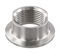 Tri-Clamp Adapter, 1pcs 1.5 Inch TC Clamps to 1 Inch Female 50.5mm Quick Loading Tray Connector Tri-Clover Fittings Stainless Steel Sanitary