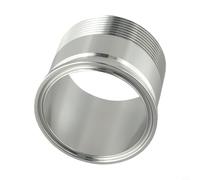 Tri Clamp for Mnpt Adapter 2 in Male for Npt Thread Connector for Sanitary Stainless Steel 304 Plumbing Fittings Straight-Through External Thread Pipe Fitting for Improvement