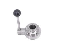 Tri Clamp Sanitary Flow Control Valve Fit 19mm-108mm Pipe OD x 1.5" 2" 3" 4" SUS 304 316L Stainless(316,19mm OD K50.5mm)