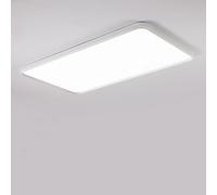 Tri-Color Large LED Ceiling Light Flush Modern 4.1CM Ultra-Thin Bedroom Ceiling Lamp Nordic Simple White Big Living Room Lights Fixture Color Changeable Ceiling Chandelier for Reading Room