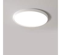 Tri-Color Large LED Ceiling Light Flush Modern 4.1CM Ultra-Thin Bedroom Ceiling Lamp Nordic Simple White Big Living Room Lights Fixture Color Changeable Ceiling Chandelier for Reading Room