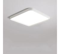 Tri-Color Large LED Ceiling Light Flush Modern 4.1CM Ultra-Thin Bedroom Ceiling Lamp Nordic Simple White Big Living Room Lights Fixture Color Changeable Ceiling Chandelier for Reading Room