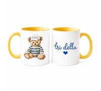 Tri Delta Bear Coffee Mug, Delta Delta Delta Sorority Gift, 11 oz Mug