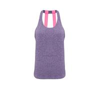Tri Dri Womens/Ladies Double Strap Back Sleeveless Vest (M) (Purple Melange)