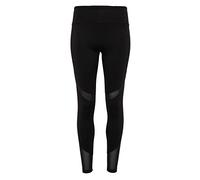 Tri Dri Womens/Ladies Mesh Tech Panel Full-Length Leggings (XS) (Black)