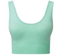 Tri Dri Womens/Ladies Multisport Ribbed Seamless 3D Bra (S) (Peppermint Melange)