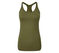 Tri Dri Womens/Ladies Seamless 3D Fit Sculpt Vest (XS) (Olive)