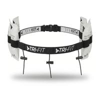 TRI-FIT Race Number Belt | 6 Energy Gel Loops | Three Bib-Lock Toggles | Designed For Triathlon, Marathon, Running, Cycling & Ironman