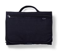 Tri-Fold Bible Cover, Bible Study Organizer, Velcro Closure, Nylon, Black, XXL
