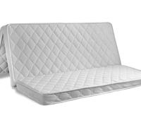 Tri-fold Coconut Palm Mattress Pad Orthopedic Firm Foldable Futon Floor Mat for Comfort and Support