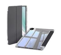 Tri-fold Hard Clear Acrylic Back Shell Case Suitable For Huawei Matepad 12X 2024 BKY-W10/W20 12inch With Pen Slot Cover(Black)