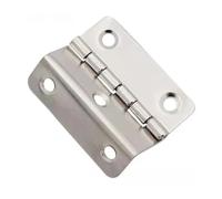 Tri Fold Hinge 20pcs Thickened Iron Silent Three fold Hinge Four Double Bend Engineering Cabinet Door Furniture Hardware Accessories(51x20x1.0mm)