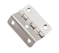 Tri Fold Hinge 20pcs Thickened Iron Silent Three fold Hinge Four Double Bend Engineering Cabinet Door Furniture Hardware Accessories(51x20x1.0mm.)