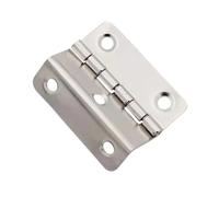 Tri Fold Hinge 20pcs Thickened Iron Silent Three fold Hinge Four Double Bend Engineering Cabinet Door Furniture Hardware Accessories(51x20x1.0mm.)