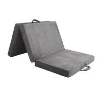 Tri-Fold Memory Foam Mattress,Single Folding Mattress with Handles and Washable Covers,Portable Floor Bed Foldable Mat for Travel & Camping & Yoga,75" x 38" x 4"