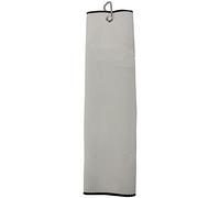 Tri-Fold Microfibre White Towel