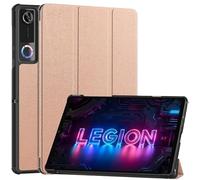 Tri-fold PU Leather Stand Case Suitable For Lenovo Legion Y700 5th Gen 8.8" 2026 TB323FU Hard PC Back Shell With Auto Sleep(Rose gold)