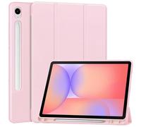 Tri-Fold Smart Tablet Case for Samsung Galaxy Tab S10 Lite 10.9 Inch 2025 SM-X400/X406, Shockproof TPU + Leather Stand Protective Cover W Auto Wake/Sleep + Pen Holder,Red