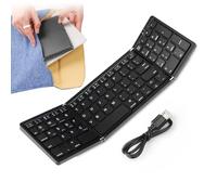 Tri-Fold Wireless Keyboard - Tri-Folding Wireless Portable Keyboard | Multi-System And Multi-Language Wireless Keyboard For Laptop And Smartphone