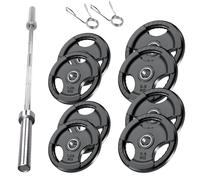 Tri Grip Weight Plates 4x1.25+4x2.5 Set + 7FT Barbell