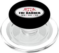 TRI HARDER - Hardcore Triathlete Triathlon Endurance PopSockets PopGrip for MagSafe