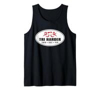 TRI Harder - Hardcore Triathlete Triathlon Endurance Tank Top