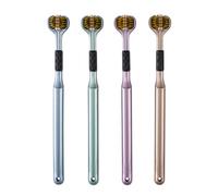 Tri-Head Multi-Angle Cleaning Toothbrush,Anti Slip Three Sided Soft Bristled Toothbrush, Specially Designed for Ergonomic Handle