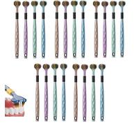 Tri-Head Multi-Angle Cleaning Toothbrushs, 3 Sided Toothbrush Extra Soft Toothbrushes, Soft Bristle Toothbrush for Comprehensive Care of Teeth and Gums, Suitable for Adults and Youth