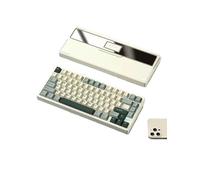 Tri-mode Mechanical Keyboard WAVE75 Hot Swap Customized Aluminum Gasket Structure Gaming Accessories For PC Gamers(WHITE SPRAY ARGB A)