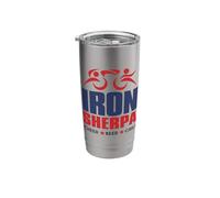 Tri Sherpa Triathlon Triathlete USA Cheer Support Stainless Steel Insulated Tumbler