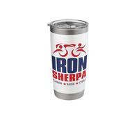 Tri Sherpa Triathlon Triathlete USA Cheer Support Stainless Steel Insulated Tumbler