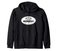 Tri Sherpa Wife Triathlon Support Crew Gear Cheer Zip Hoodie