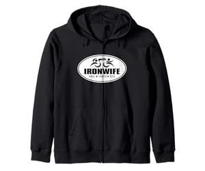 Tri Sherpa Wife Triathlon Support Crew Gear Cheer Zip Hoodie