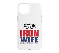 Tri Sherpa Wife Triathlon Support USA Cheer Gear Case for iPhone 15 Plus