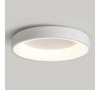 Tri-Tone Light Creative Panel Lamp Minimalist Style Modern Ceiling Lighting Fixtures Chinese Style Elegant Flat Lights Eye Protection Ceiling Lamp Dining Room Study Villa Bedroom Corridor (White 17.7