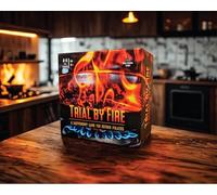 Trial by Fire Card Game, 3-6 Players, Gastronomy-Themed Party Game with 264 Ingredient Cards and 48 Restaurant Critic Cards