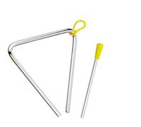 Triangle,5-Inch Stainless Steel Triangle Instrument with Rubberised Handle and Beater,Triangles Musical Percussion Ideal for Rhythm Development,School Music Lessons and Percussion Ensembles