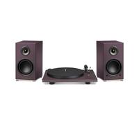 Triangle AIO Twin Active Speakers with Triangle Turntable Purple