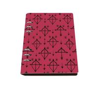Triangle and Arrows Notebook A5, Pu Leather Notebooks, Lined Paper Composition Notebook 180Pages/90Sheets, School Book for Men, Jotter for Study, University Stationery Journal Diary
