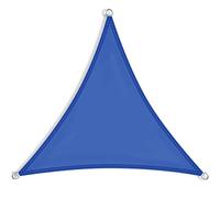 Triangle Awning Canopy 3.5x3.5m PU Coated Dustproof & Windproof Canopy with Fixing Kit & Free Rope for Garden Yard Beach Pool Terrace Balcony Navy Blue