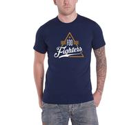 Triangle Band Logo T Shirt Foo Fighters Navy S