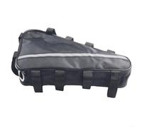 Triangle Battery Bag for Electric Mountain Bike Oxford Cloth Frame-Mounted Li-Ion Case Compatible for 24V/36V/48V/60V/72V, Black(35 * 30 * 20cm)