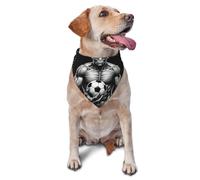 Triangle Bibs Black Alien Plays Soccer In Space Soft Triangle Pet Scarf Washable Pet Scarves For Pets Decoration Dogs