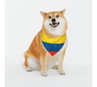 Triangle Bibs Colombia Flag Adjustable Bandana For Dogs Soft Dog Birthday Bandanas For Cats Pets Decoration