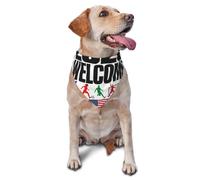 Triangle Bibs Scarf 2026 American Canada Mexico Flag Soccer World Washable Triangle Pet Scarf Soft Dog Birthday Bandanas For Pets Decoration Birthday