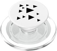 Triangle black abstract geometric pattern PopSockets PopGrip for MagSafe