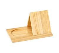 Triangle Book Holder Sturdy Simple Designing Book Stand for Coffee Writers Desk Wood Color